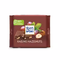 شکلات با مغز فندق و کشمش ریتر اسپرت Ritter Sport