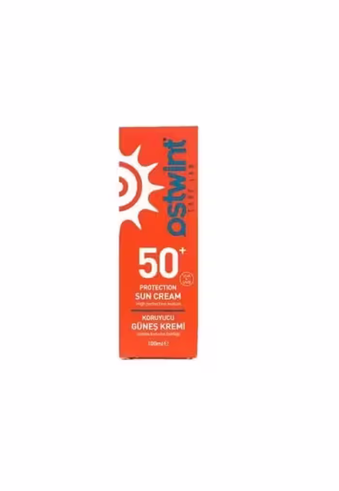 کرم ضدآفتاب نارنجی استوینت OSTWINT مناسب بزرگسالان با SPF 50 حجم 100 میل