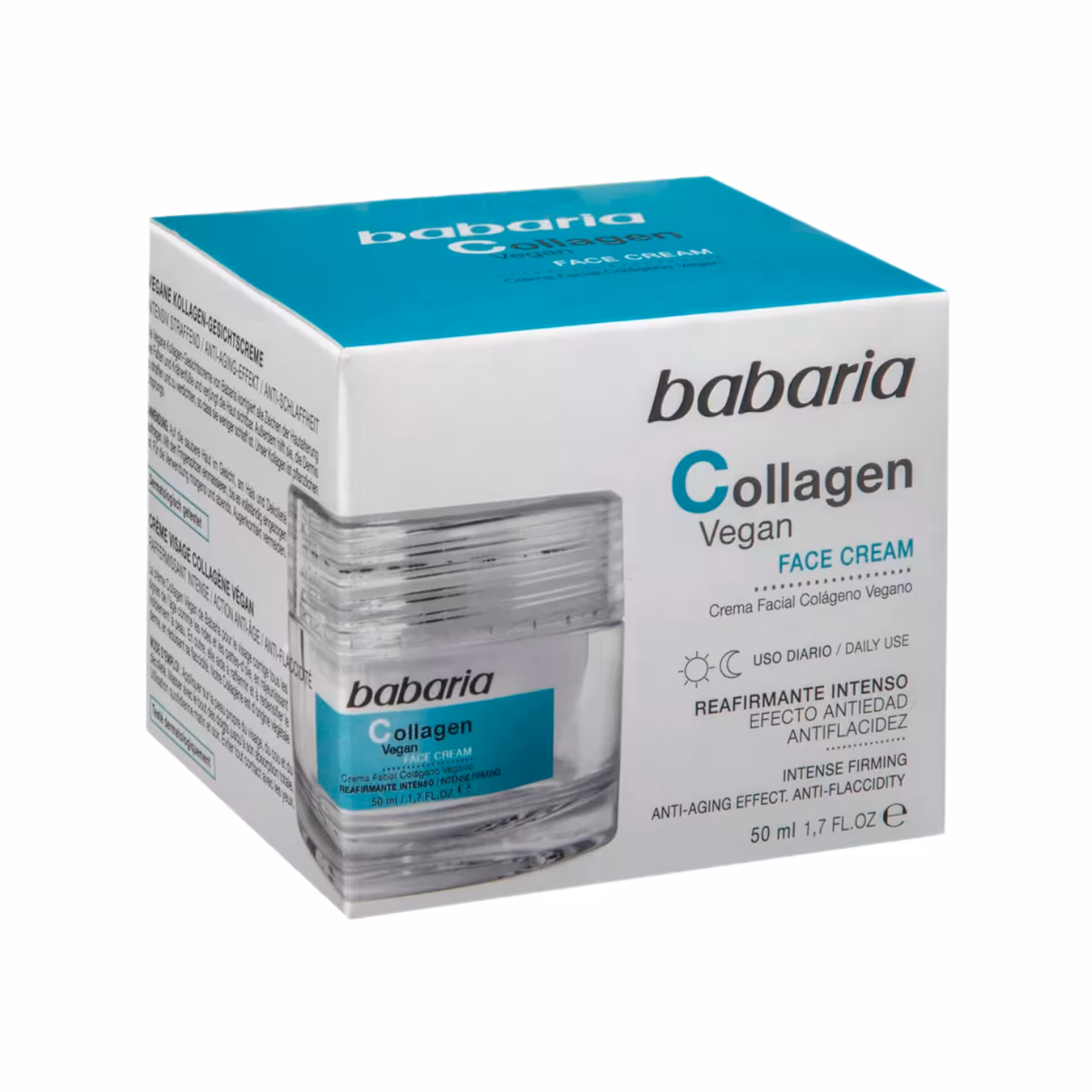 کرم سفت کننده و ضد چروک صورت باباریا حاوی کلاژن گیاهی حجم 50 میل