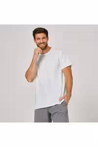 مردانه ورزش سفید مرد DOMYOS T SHIRT 100 منظم آموزش نور تناسب اندام Decathlon