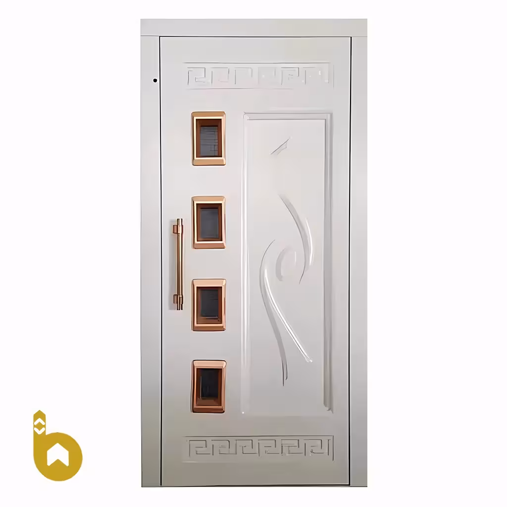 درب لولایی ماهگون آسانسور