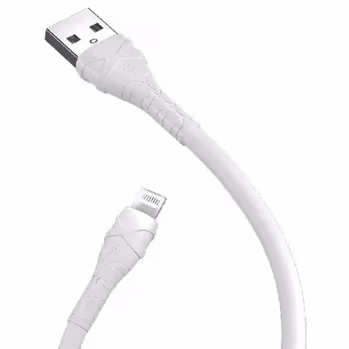 کابل شارژ آیفون sibraton مدل s207 i - رنگ سفید - یکساله متین