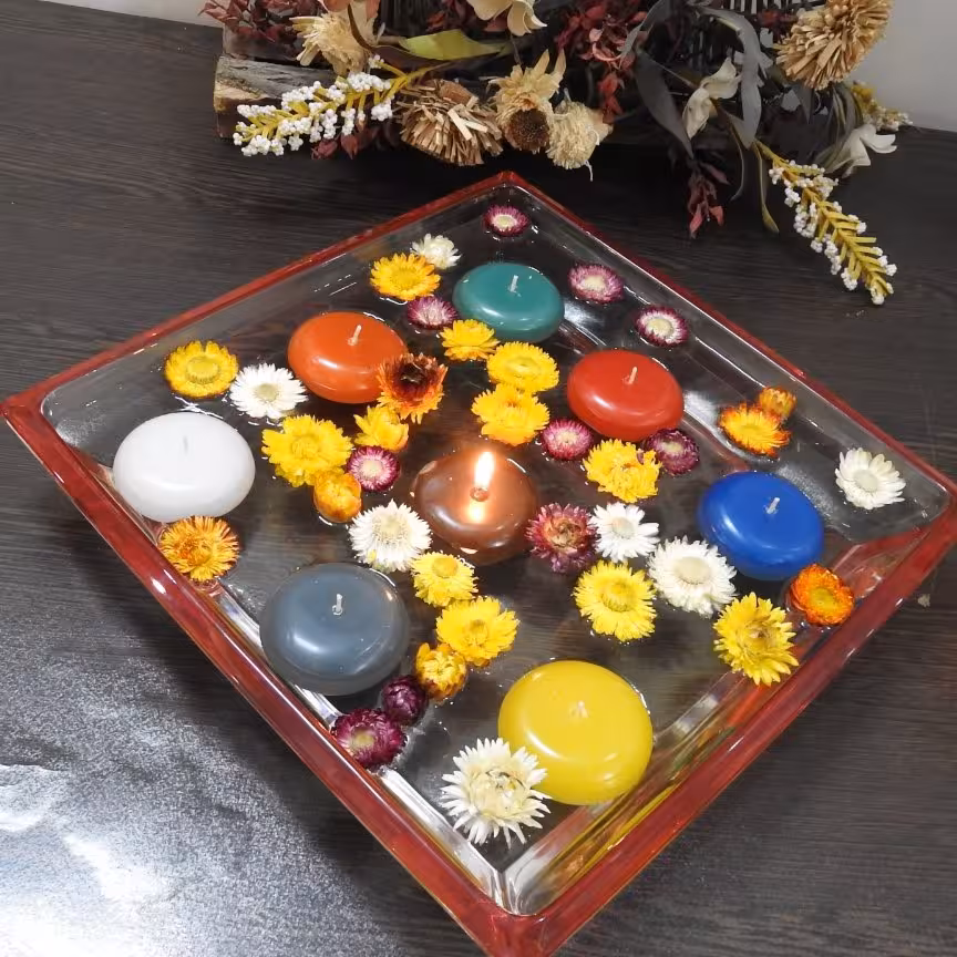 شمع رو آبی 4 عددی