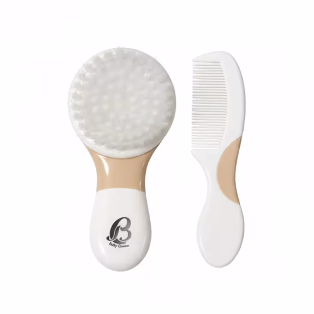 شانه و برس نوزاد بیبی کرون Baby Crown الیاف مصنوعی