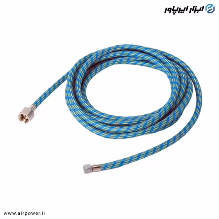 شلنگ ایربراش APT نخدار 3 متری 1/8 به 1/4 اینچ مدل AT-21-3