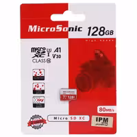 رم میکرو 128 گیگ میکروسونیک MicroSonic 533X A1 V30 U3 C10 80MB/s