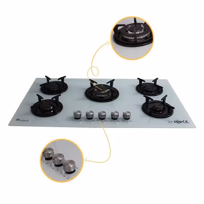 اجاق گاز صفحه ای آذرلوکس مدل GO5NL – C2W  کد(96)