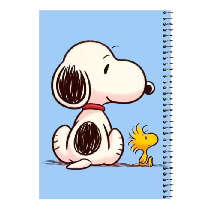 دفتر مشق 80 برگ اس جی مدل اسنوپی و جوجه