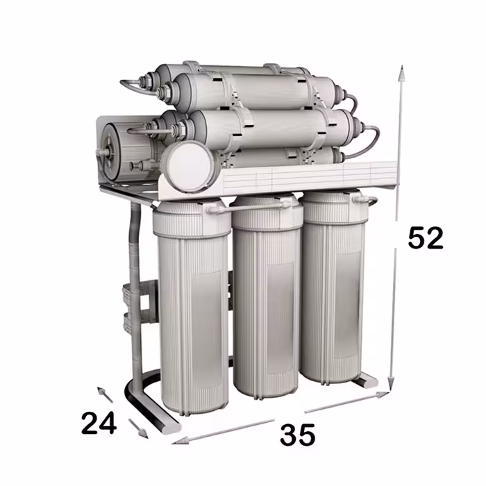 دستگاه تصفیه آب اس اس وی مدل SuperTec 2W X1000 به همراه شیر دوکاره