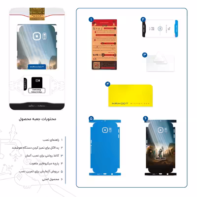 برچسب پوششی ماهوت مدل Dark Souls Game Series-FullSkin مناسب برای گوشی موبایل سامسونگ Galaxy S6 Edge