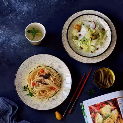 بشقاب سرامیکی مدل پلو و خورشت خوری خورشید کد kh po 12 مجموعه 12 عددی