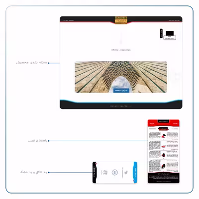 برچسب پوششی ماهوت مدل AZADI-Tower مناسب برای تبلت اپل iPad Air 2013 A1475