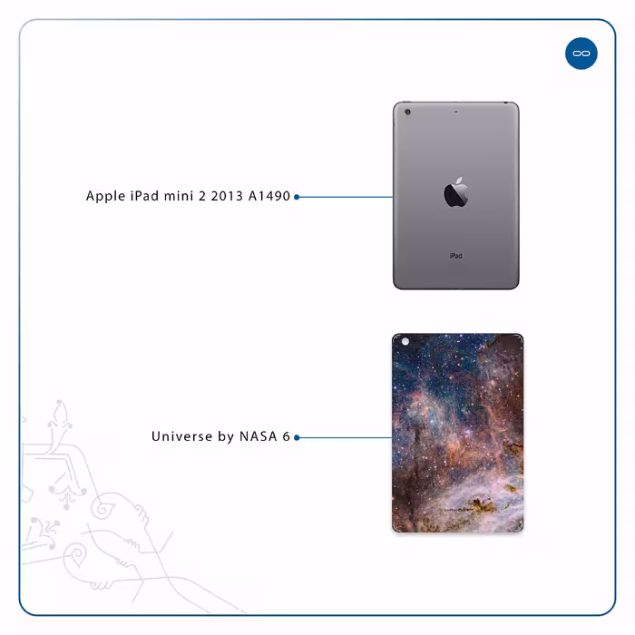 برچسب پوششی ماهوت مدل Universe-by-NASA-6 مناسب برای تبلت اپل iPad mini 2 2013 A1490