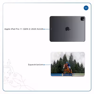 برچسب پوششی ماهوت مدل Equestrianism مناسب برای تبلت اپل iPad Pro 11 (GEN 2) 2020 A2228