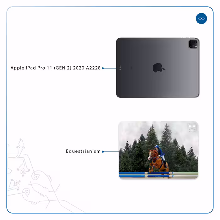 برچسب پوششی ماهوت مدل Equestrianism مناسب برای تبلت اپل iPad Pro 11 (GEN 2) 2020 A2228