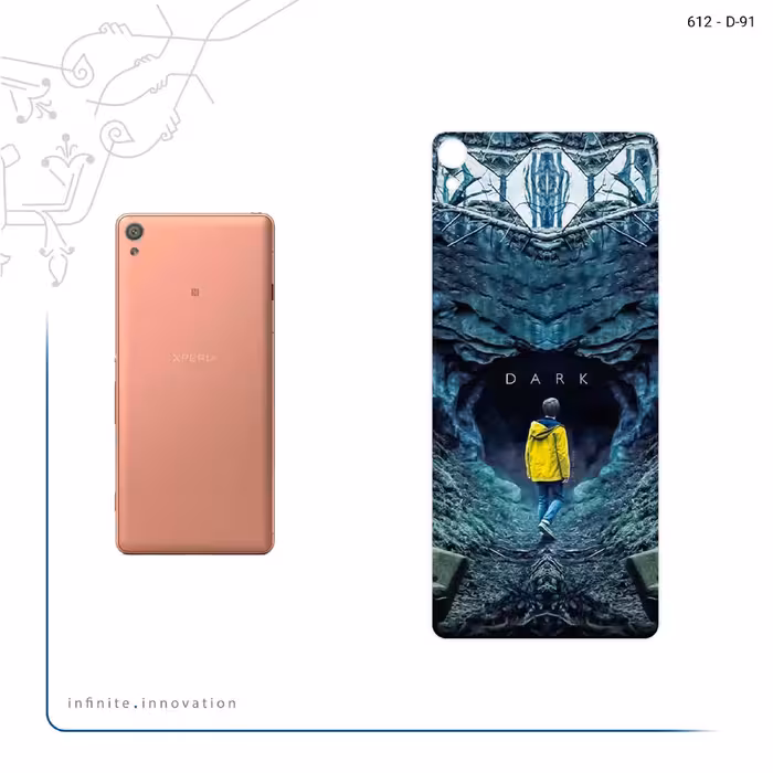 برچسب پوششی ماهوت مدل Dark مناسب برای گوشی موبایل سونی Xperia XA