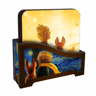 زیر لیوانی لوکسینو مدل شازده کوچولو کد Shahrad_19 مجموعه 6 عددی