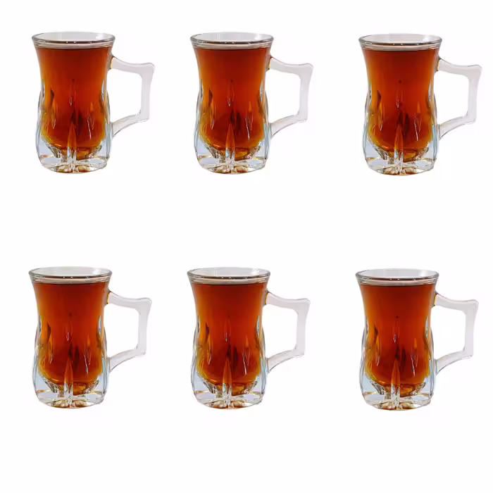 ست استکان چای خوری کد 491 بسته 6 عددی