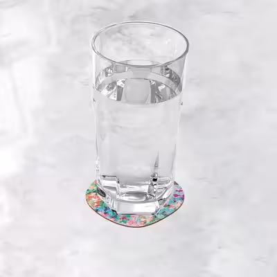 زیر لیوانی ترمه طراحان ایده مدل بوی بهار کد trm105 بسته شش عددی