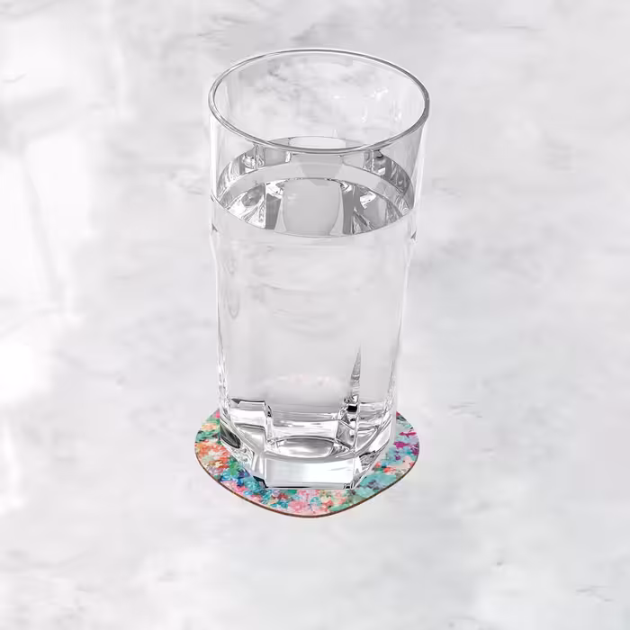 زیر لیوانی ترمه طراحان ایده مدل بوی بهار کد trm105 بسته شش عددی