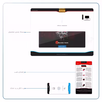 برچسب پوششی ماهوت مدل Gears-Of-War-Game مناسب برای تبلت ایسوس Zenpad 3S 10 2017 Z500KL