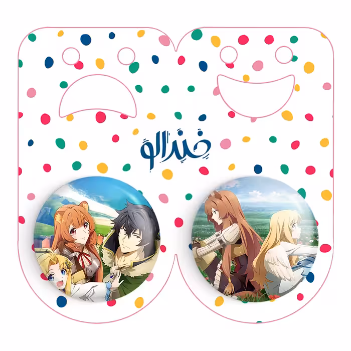 پیکسل خندالو مدل نائوفومی و رافتالیا و فیلو انیمه ظهور قهرمان سپر کد 1592515917 مجموعه 2 عددی