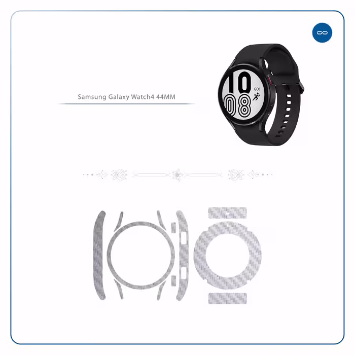 برچسب ماهوت طرح Steel Fiber مناسب برای ساعت هوشمند سامسونگ Watch4 44mm
