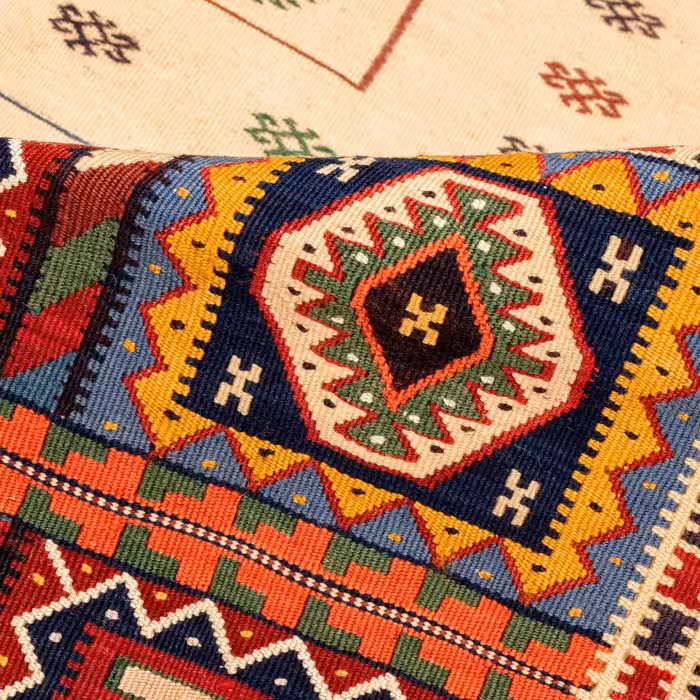 گلیم دستباف کناره طول دو متر سی پرشیا کد 156098