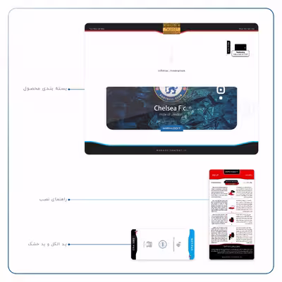 برچسب پوششی ماهوت مدل Chelsea مناسب برای تبلت سامسونگ Galaxy Tab A 10.1 2016 T585
