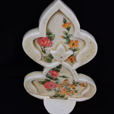 جاشمعی سرامیکی هیوا طرح دیواری گل و مرغ کد 11114686