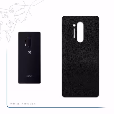 برچسب پوششی ماهوت مدل Black-Leather مناسب برای گوشی موبایل وان پلاس 8 Pro