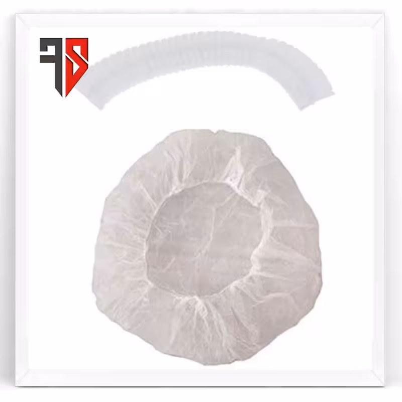 کلاه یکبار مصرف آکاردئونی سفید (100 عددی)