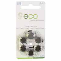 باتری سمعک شماره 675 برند ECO آلمانی – Hearing Aid Batterie