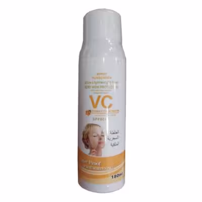 اسپری ضد آفتاب و سفید کننده صورت بو بدن SUNSCEEN عصاره ویتامین سی SPF60