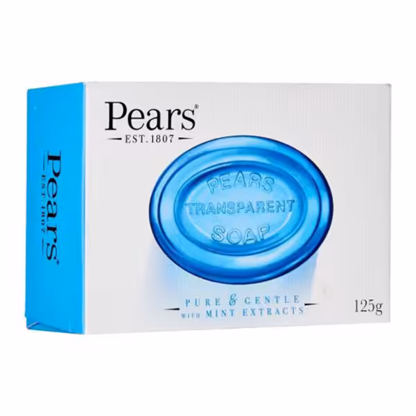 صابون شستشوی صورت Pears همراه با عصاره نعناع ا Pears transparent soap