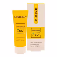 کرم ضد آفتاب SPF50 پوست چرب(بی رنگ) _ Sunscreen Cream SPF50 _لیپورکس