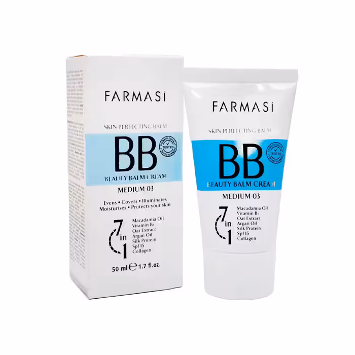 بی بی کرم 7 در 1 فارماسی رنگ متوسط 03 با SPF15 حجم 50 میل