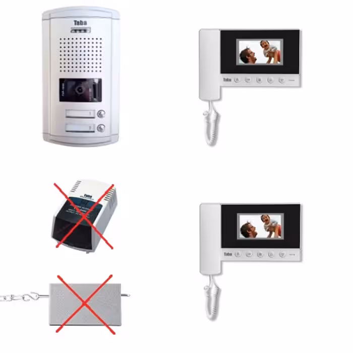 پنل 2 واحدی با مانیتور 43-5 تابا الکترونیک