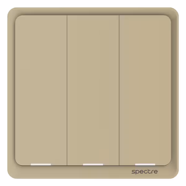 کلید روشنایی هوشمند metis – سه پل – Tuya – Zigbee – L N – شامپاینی