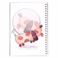 دفتر مشق کارتونی سگ