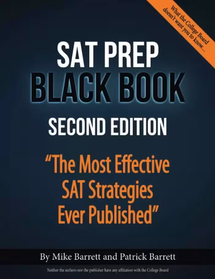 اس ای تی پریپ بلک بوک | کتاب آزمون زبان انگلیسی SAT Prep Black Book