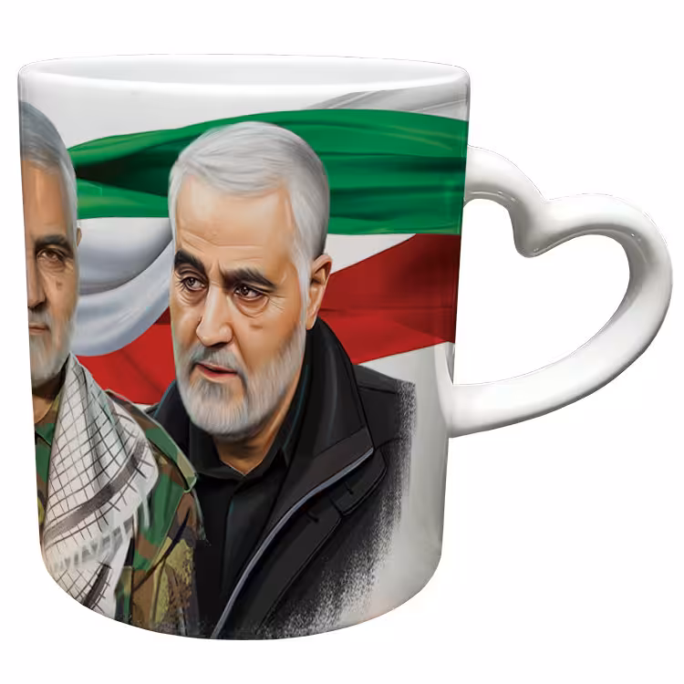 خرید ماگ-لیوان  دسته ساده  سردار سلیمانی کد 80