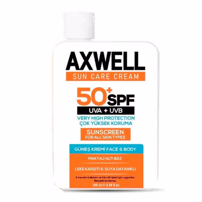 کرم ضد آفتاب آکسول SPF 50 ضد لک و دارای محافظت بسیار قوی حجم 100 میل
