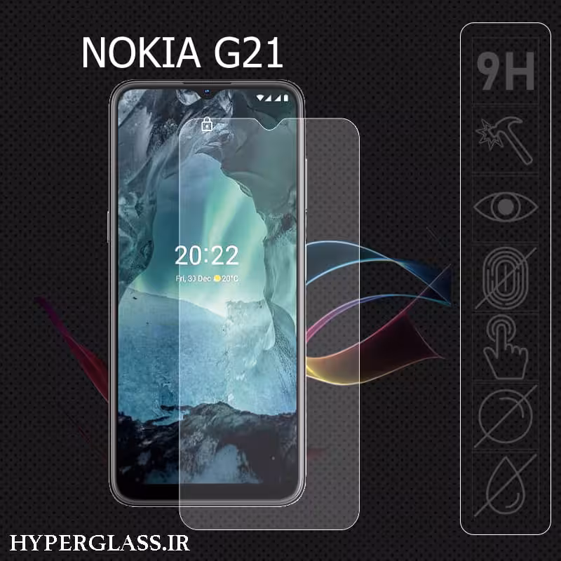 گلس محافظ صفحه نمایش نانو بلک اورجینال گوشی نوکیا Nokia G21