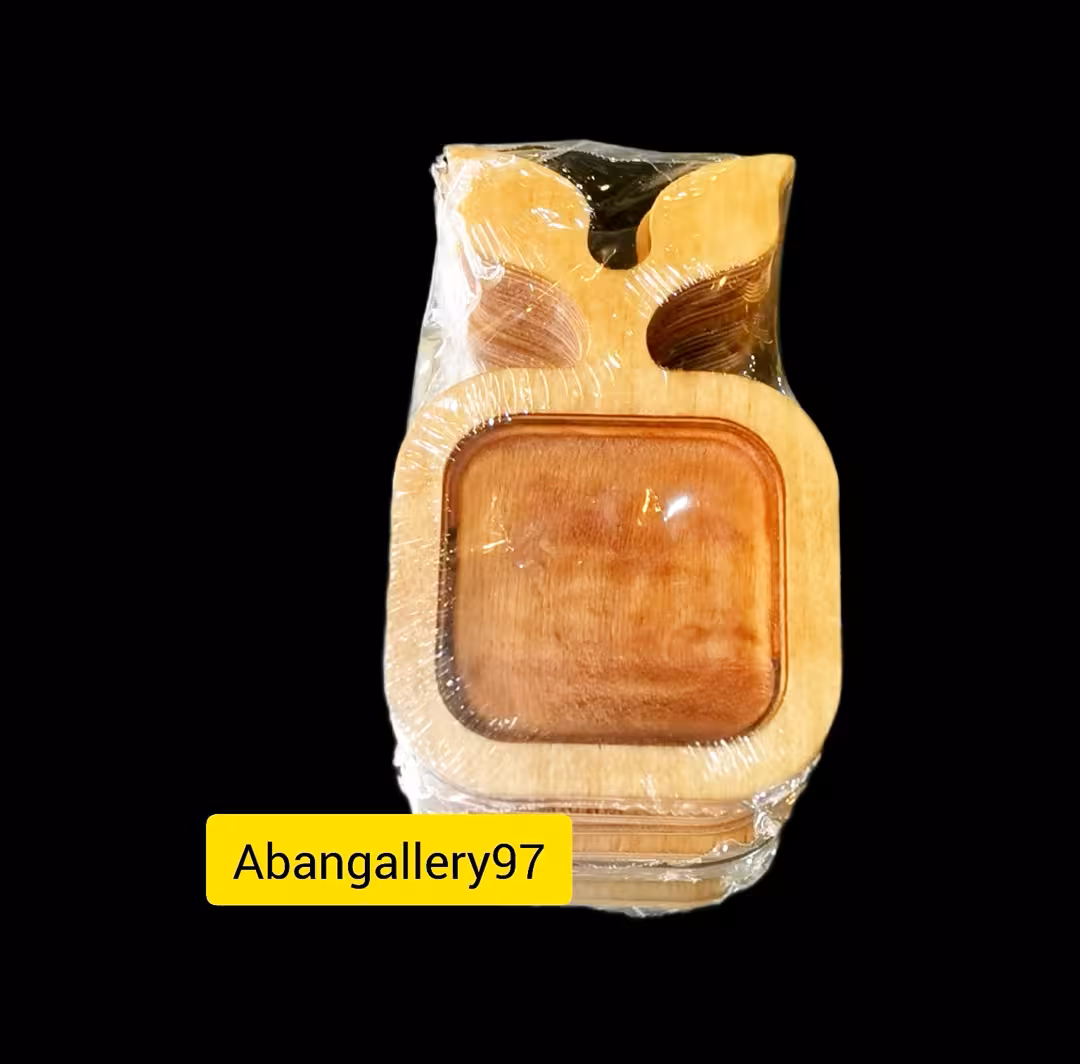 زیر لیوانی 6 تایی چوبی