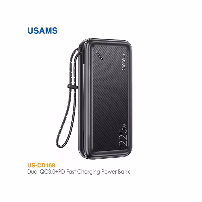 پاور بانک 20000 میلی آمپری 22.5 وات یوسمز US-CD168