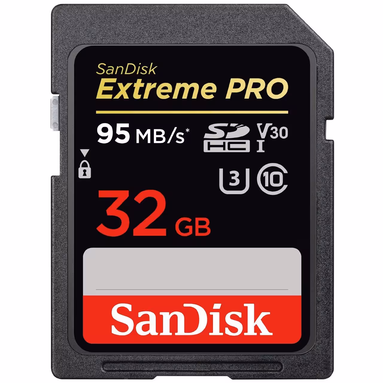 کارت حافظه Sandisk Extreme Pro V30 UHS-I U3 سرعت 95MBps ظرفيت 32 گيگابايت