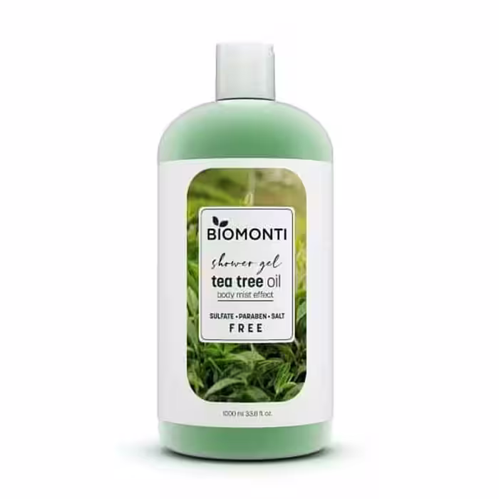 شامپو بدن بدون Biomonti مدل Tea Tree Oil حجم 1000 میل