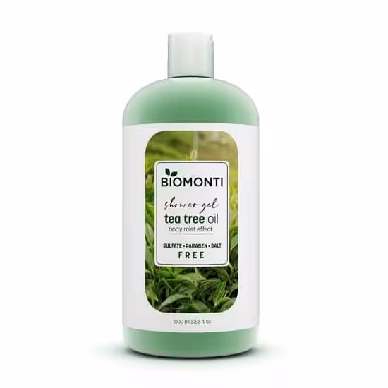 شامپو بدن بدون Biomonti مدل Tea Tree Oil حجم 1000 میل