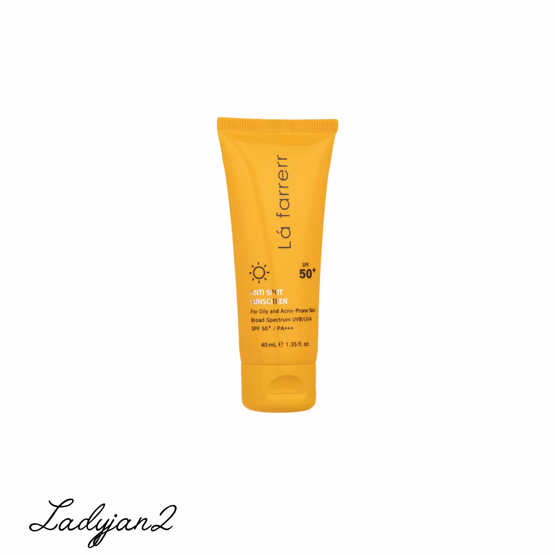 کرم ضدآفتاب و ضد لک بی رنگ لافارر مدل SPF 50 مناسب پوست های چرب حجم 40 میلی لیتر